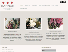Tablet Screenshot of hannahetheringtonflowers.com.au